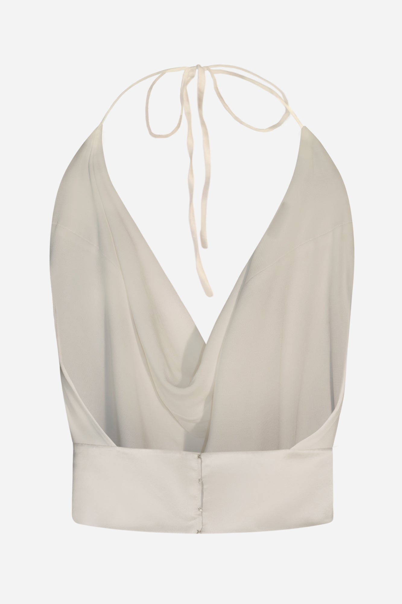 Paris Crepe Jersey Halterneck Backless Top