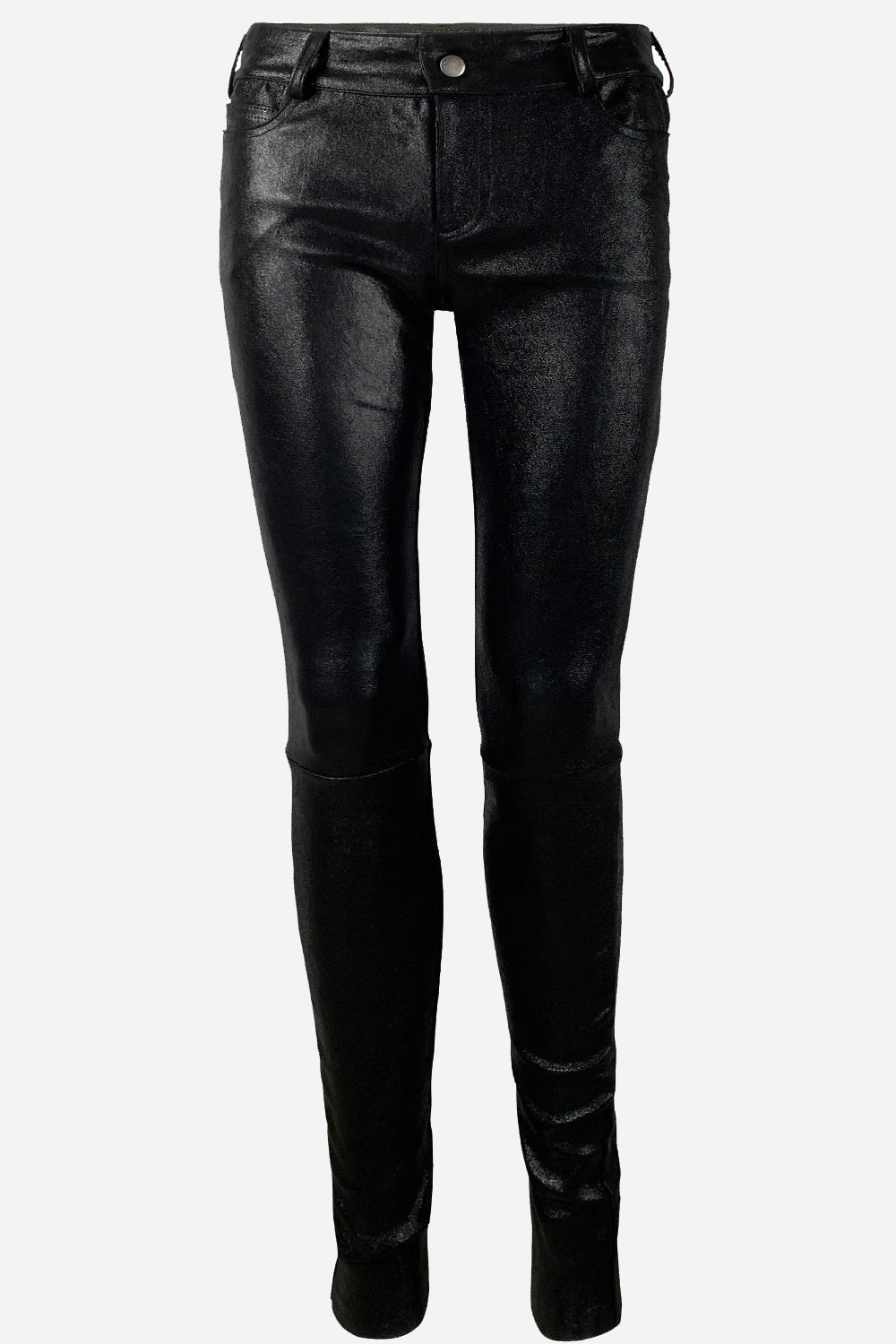 Stretch Leather Leggings