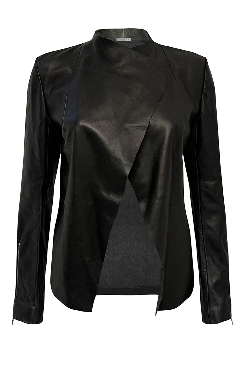 Leather Waterfall Jacket