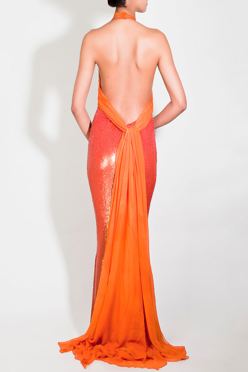 Deep V Gown