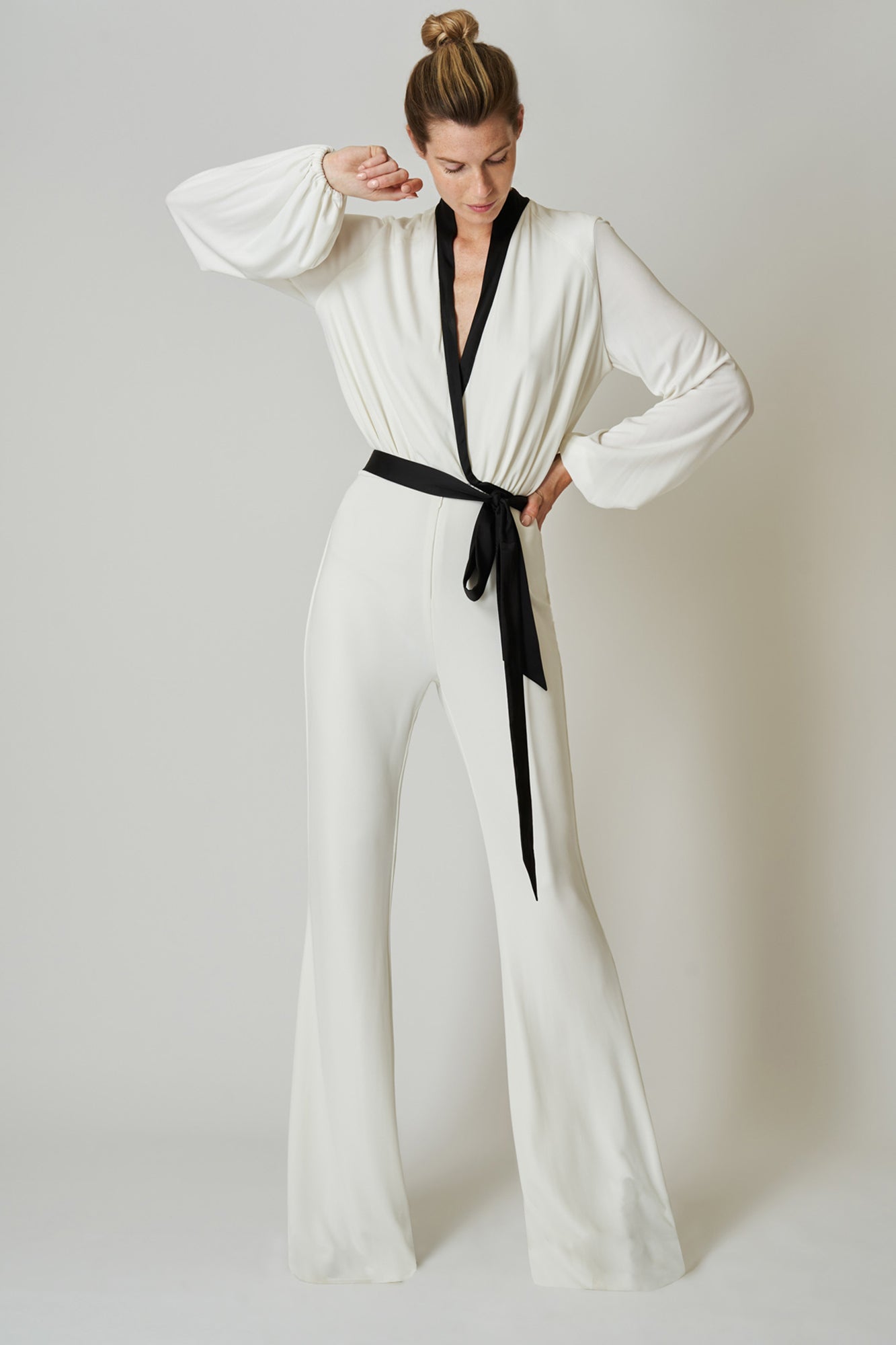 Halston Wrap Jumpsuit