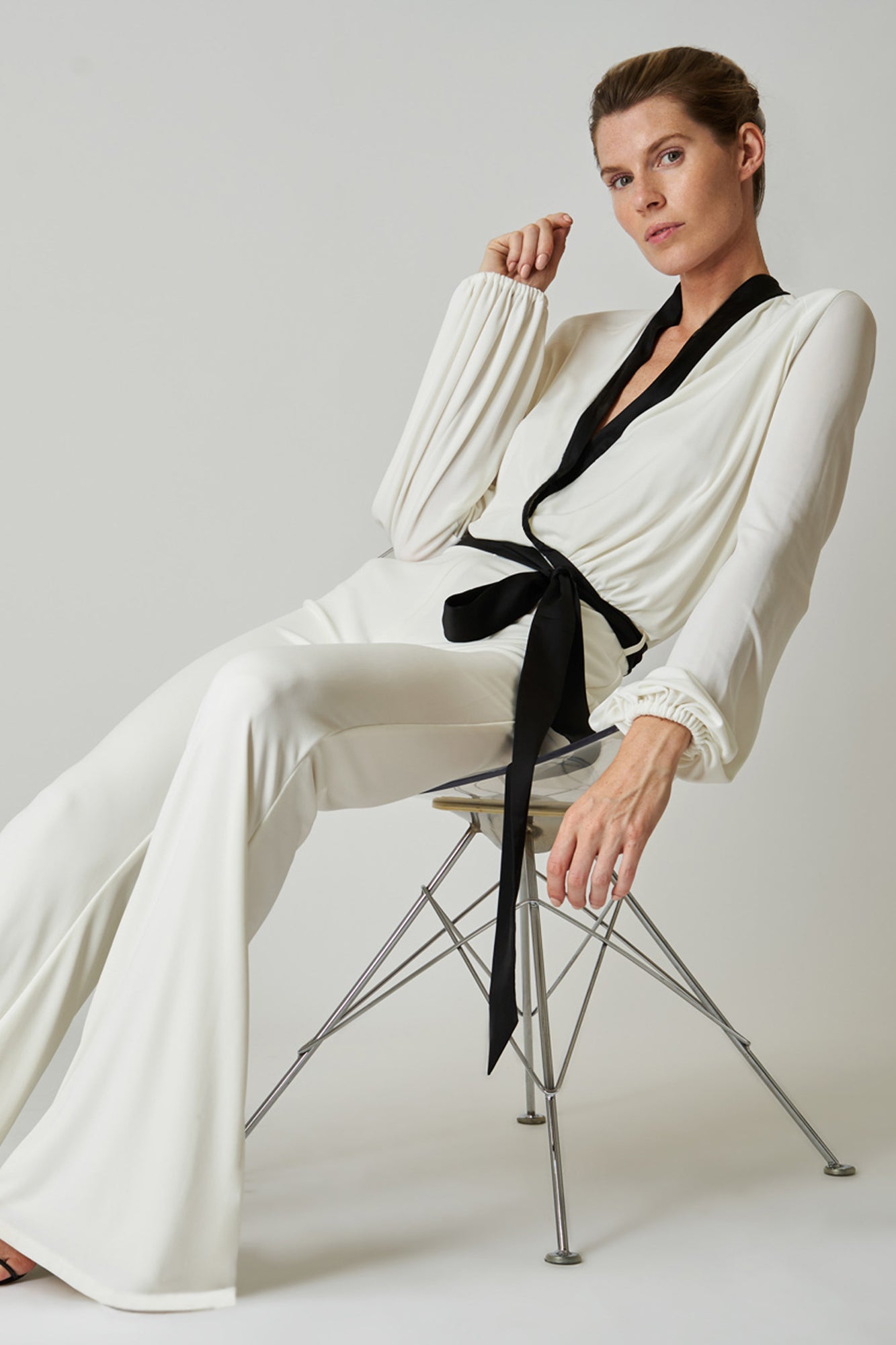 Halston Wrap Jumpsuit