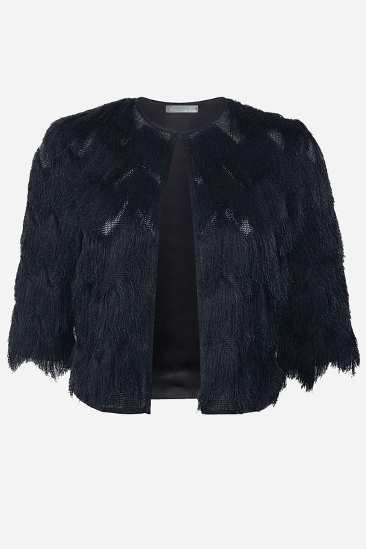 Zig Zag Fringe Bolero