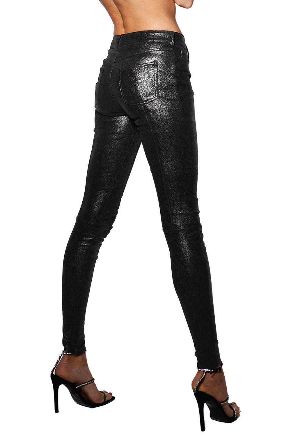 Stretch Leather Leggings