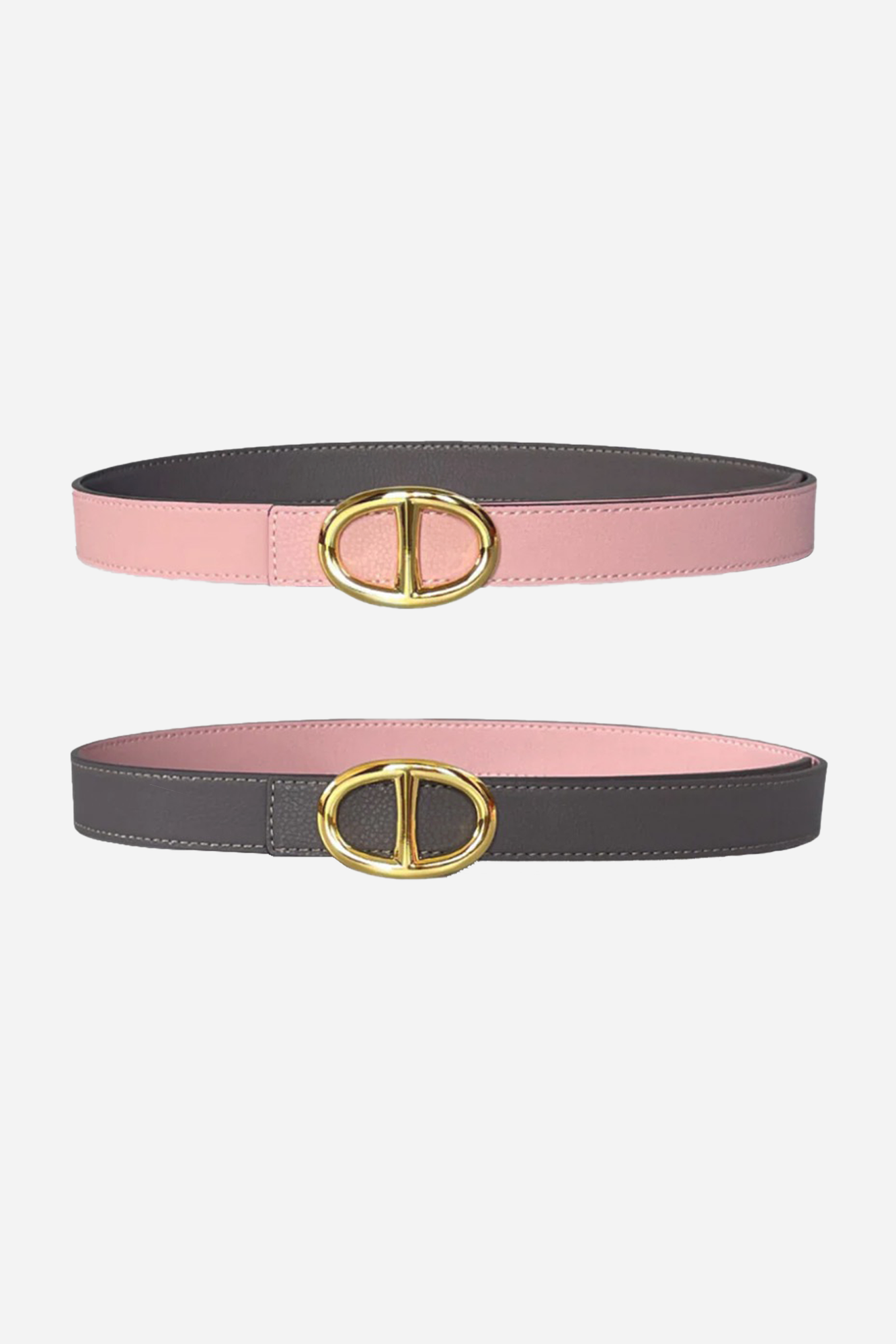 Double D Belt Leather Belt Wide