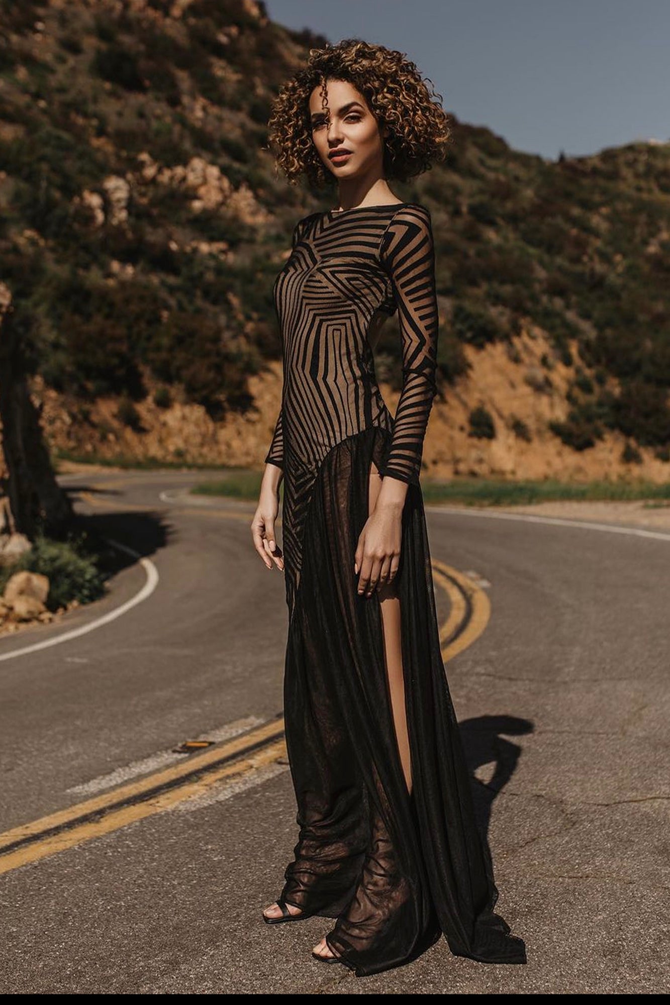 Long dress hollywood top